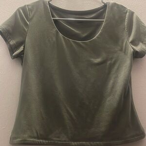 size large mark fadded rose soft grunge green shirt
